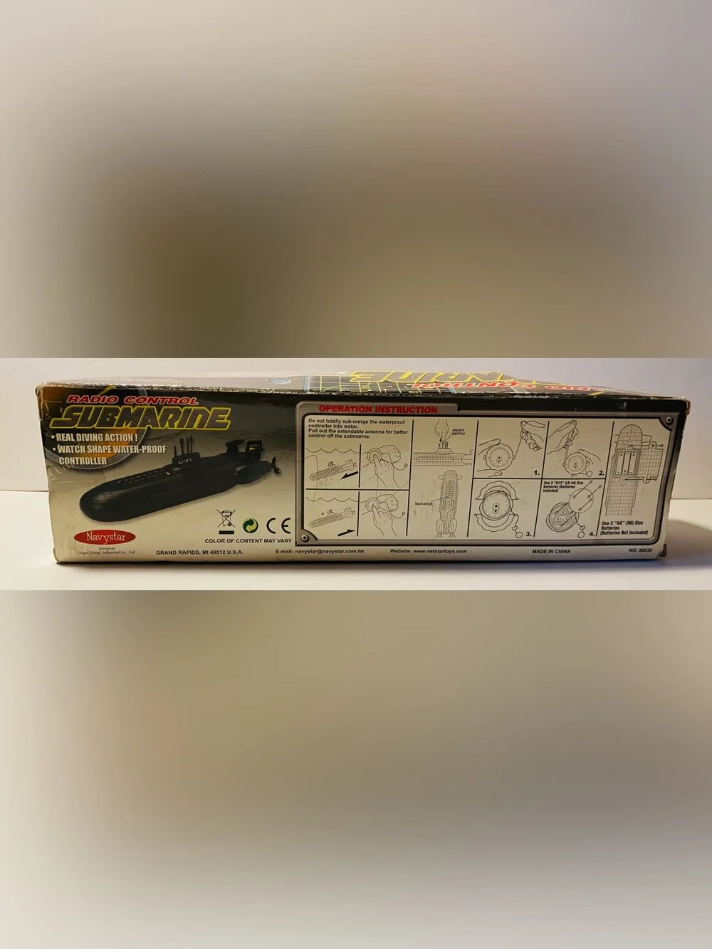 VINTAGE NAVYSTAR U71 BLACK RC Radio Control 1/250 scale JAPAN R/C 1980s New